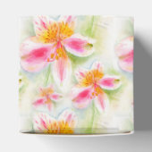 Waterverf Peruvian Lily Alstroemeria cadeaudoos Bedankdoosjes (Bovenkant)