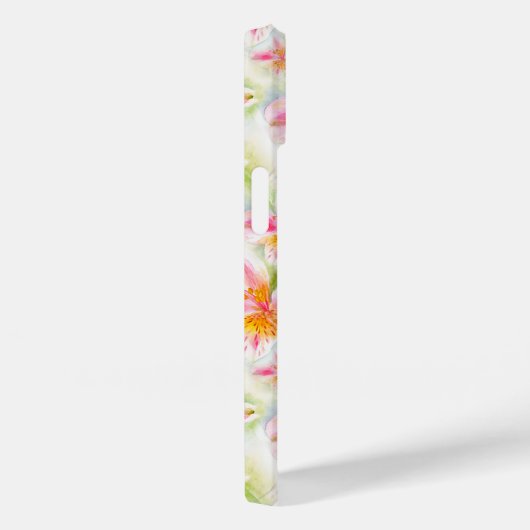Waterverf Peruvian Lily Alstroemeria Case-Mate iPhone Case (Achterkant / Rechts)