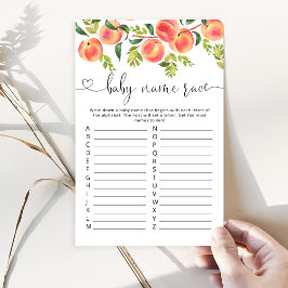 Waterverf perzik Baby race game