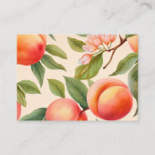 Waterverf Perzik Baby shower Luier Raffle Informatiekaartje (Achterkant)