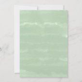 Waterverf Perzik Bloemen Bruids Douche Uitnodiging (Achterkant)