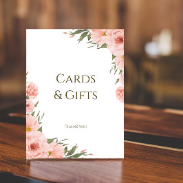 Waterverf Perzik Bloemen  Poster