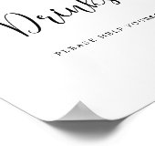 Waterverf perzik Drinken tast toe Poster (Hoek)