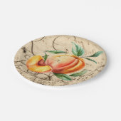 waterverf perzik papieren bordje (Gekanteld)