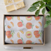 Waterverf Perzik Patroon Tissuepapier (Geschenk)