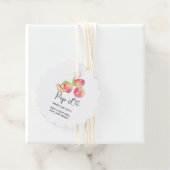 Waterverf perzik Pop als ze baby shower pop Bedankjes Labels (In situ)