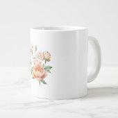 Waterverf Perzik Roos Bloem Motief Speciale Mok (Voorkant rechts)