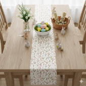 Waterverf Perzik Witte Roze Tulpen Paaslente Korte Tafelloper