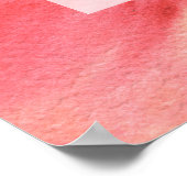 Waterverf perziken baby shower poster (Hoek)