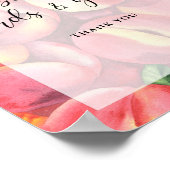 Waterverf perziken - boeken kaarten en geschenken  poster (Hoek)