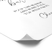 Waterverf perziken - bubbly bar poster (Hoek)