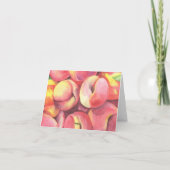 Waterverf perziken - Dank u baby shower Bedankkaart (Achterkant)