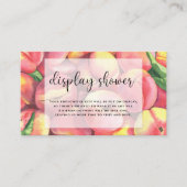 Waterverf perziken - display douche informatiekaartje (Voorkant)