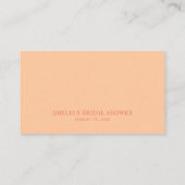 Waterverf Perziken en bloemen platte kaart Plaatskaartje (Achterkant)