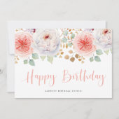 Waterverf Perziken en goudbladeren (Voorkant)