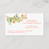 Waterverf Perziken en Greenery Mammie Calling Card Visitekaartje (Achterkant)