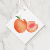 Waterverf perziken Gift Labels (Voorkant)