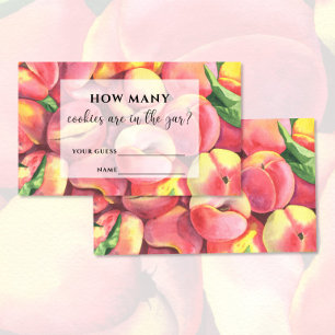 Waterverf perziken hoeveel koekjes er in de pot zi informatiekaartje