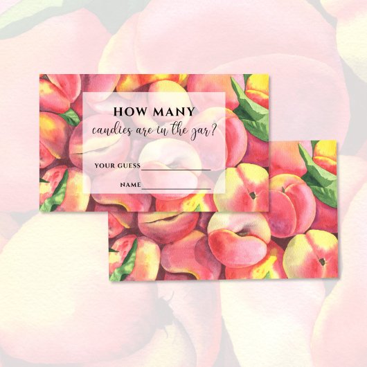 Waterverf perziken hoeveel snoepjes er in de pot z informatiekaartje