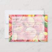 Waterverf perziken - Receptenkaart (Voorkant)