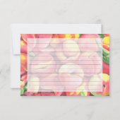 Waterverf perziken - Receptenkaart (Achterkant)