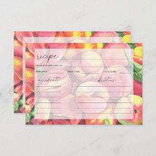 Waterverf perziken - Receptenkaart