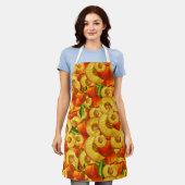 Waterverf perziken schort (Gedragen)
