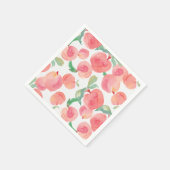 Waterverf perziken servetten (Hoek)