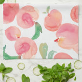 Waterverf perziken theedoek (Gevouwen)