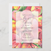 Waterverf perziken Vrijgezellenfeest Kaart (Voorkant)