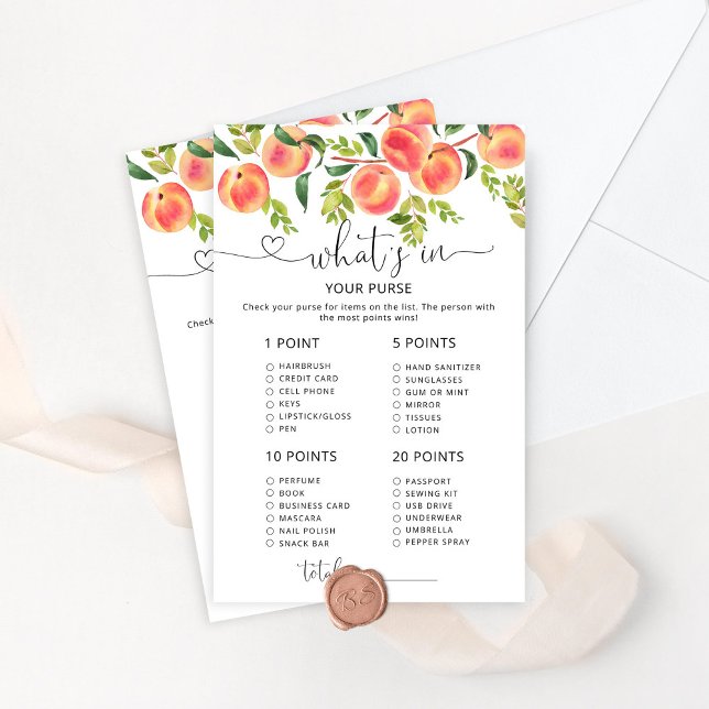 Waterverf perziken Wat in je handtas (Creator heeft geüpload)