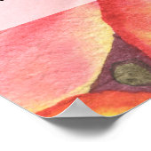 Waterverf perziken zitgrafiek poster (Hoek)