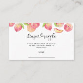 Waterverf perzikerrolkaartje informatiekaartje (Voorkant)