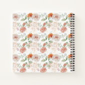 Waterverf Perzikflesjes en Grieks gastboek Notitieboek (Achterkant)