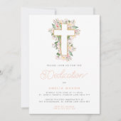 Waterverf Perzikplein Baby Kaart (Voorkant)