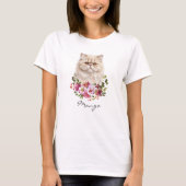 Waterverf Perzische Kat T-shirt (Voorkant)