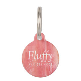 Waterverf Pet Tag I.D. Met witte letters Huisdierpenning