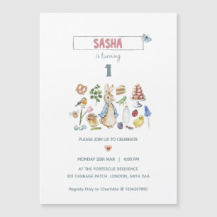 Waterverf Peter de Konijn Magnetische Uitnodiging