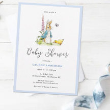 Waterverf Peter Rabbit Baby Boy Shower