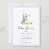 Waterverf Peter Rabbit Baby Boy Shower Kaart (Voorkant)