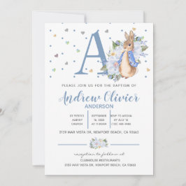 Waterverf Peter Rabbit Baby Christening Kaart