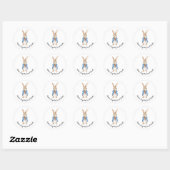 Waterverf Peter Rabbit Garden Party Baby shower Ronde Sticker (Vel)
