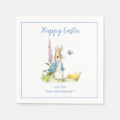 Waterverf Peter Rabbit Happy Easter Brunch Servet (Voorkant)