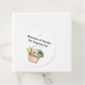 Waterverf Peter Rabbit Veggie Basket Baby shower Bedankjes Labels (In situ)