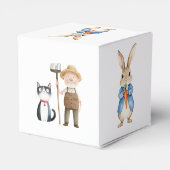 Waterverf Peter Rabbit Veggie Garden Baby shower Bedankdoosjes (Achterkant)