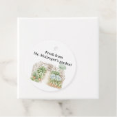 Waterverf Peter Rabbit Veggie Garden Baby shower Bedankjes Labels (In situ)