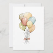 Waterverf Peter Rabbit Verjaardag Bedankkaart (Achterkant)