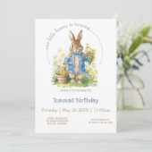 Waterverf Peter Rabbit Verjaardag Kaart (Staand voorkant)