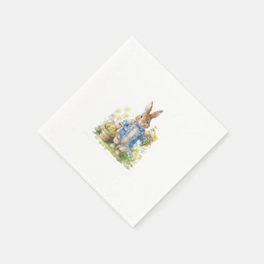 Waterverf Peter Rabbit Verjaardag Servet (Hoek)