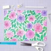 Waterverf petunia tuin tissuepapier (Craft)